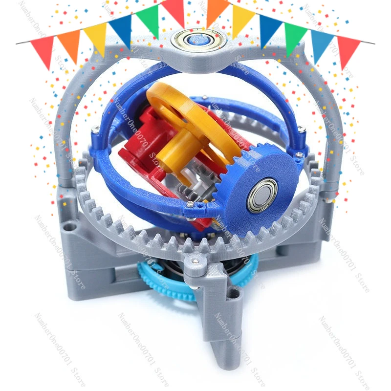 kit-didattico-per-l'esperimento-sul-principio-del-movimento-del-tourbillon-modello-di-orologio-meccanico-stampato-in-3d