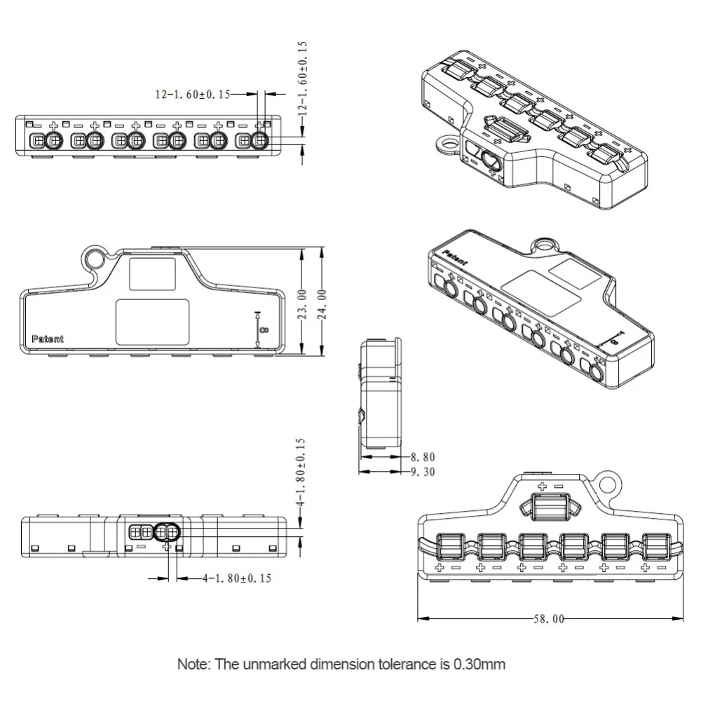 3/6 Ports Led Strip Connectors Ports Out Line Splitter Universal DIY Wiring Cable Connector Home Terminal Block for LED Lighting view 6