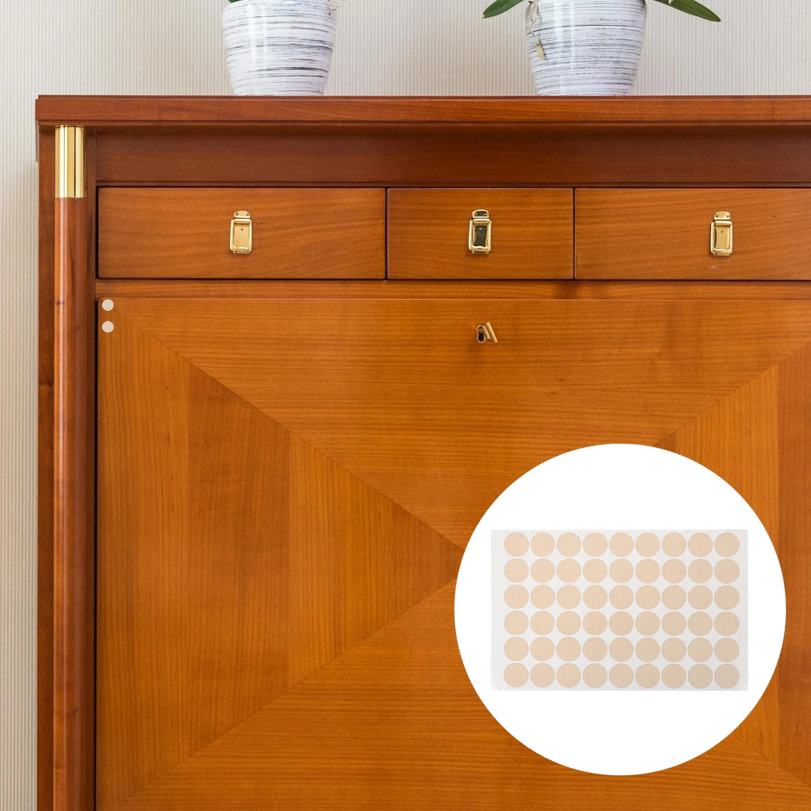 

540Pcs Self-Adhesive Furniture Screw Hole Cover Stickers PVC Cabinet Wardrobe Kitchen Hole Seal Caps Accessories for Furniture