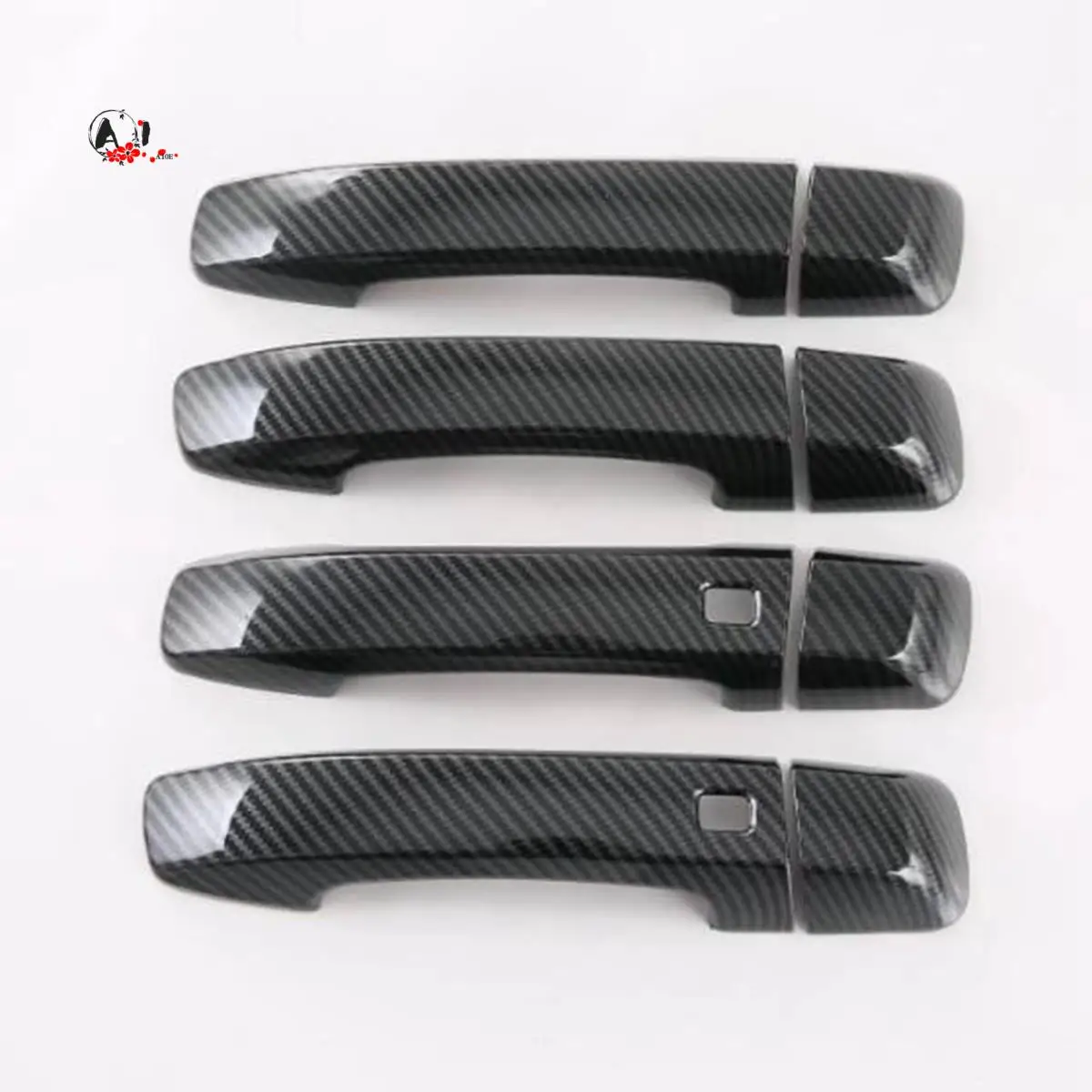 

A10E-For Kia MOHAVE 2020 2021 2022 ABS Carbon Fiber Door Handle Cover Trim Decorator Sticker Exterior Accessories