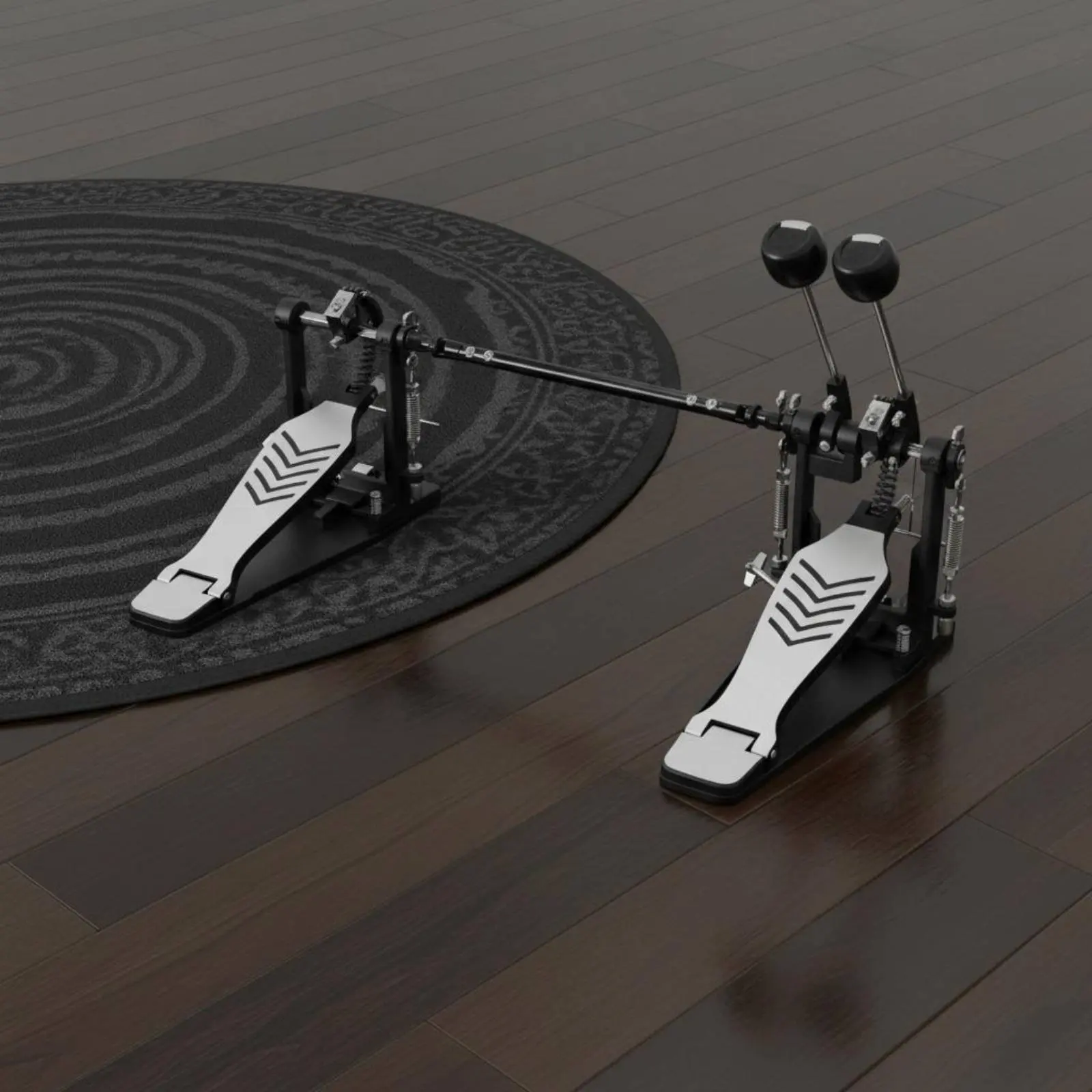 

Double Bass Drum Pedal Practice Practice Device Double Bass Pedal Percussion Hardware Fluid Action Sturdy Metal Frame