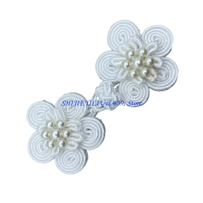 E21F Chinese Knot Flower Buckle Closure Buttons for Dance National Dress Cheongsam