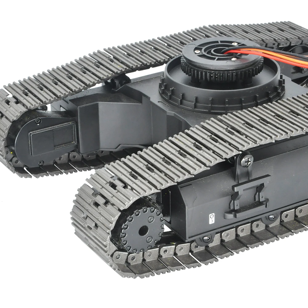 RC Chassis With Infinite Rotation Full Metal Crawler Walking Motor For Upgrade Huina 1:14 1550/ 1592/ 1593/ 1594 Excavator Model