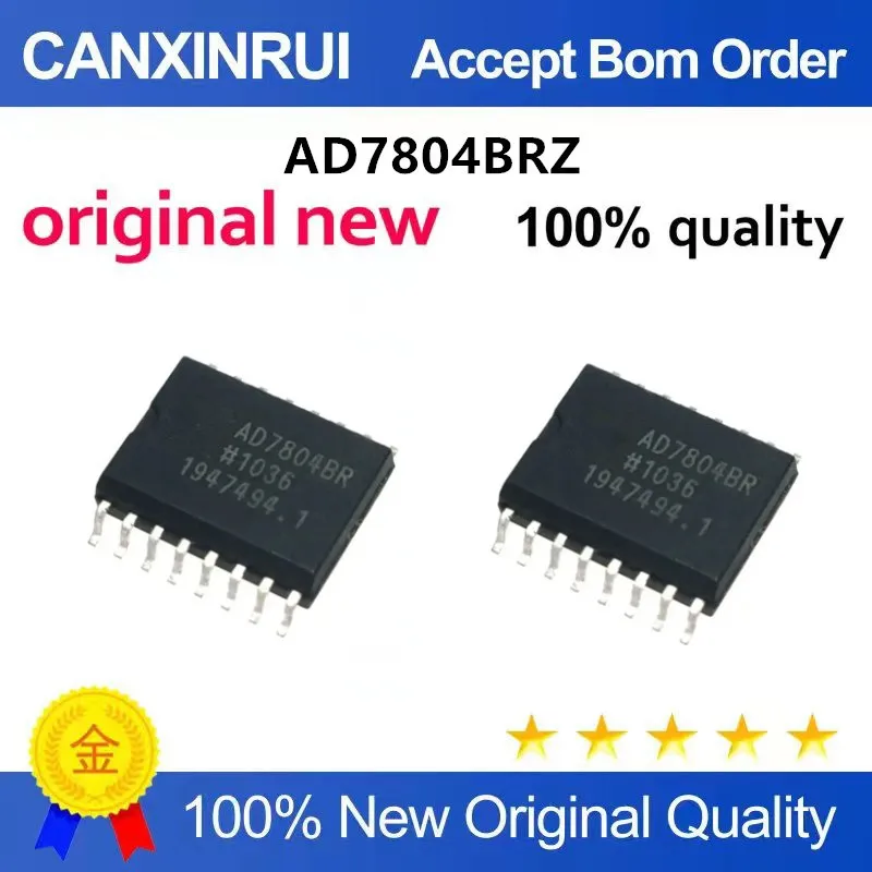 Original New 100% quality AD7804BR AD7804BRZ eight-channel Analog-to-digital converter chip 10-bit ADC AD7804