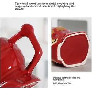 Marvel Avengers Keramik-Becher, Spider-Man, Iron Man, Marvel-Film, Zeichnungen, kreativer personalisierter Wasserbecher, erforderliche Geschenke 6 Hauptverkaufsbecher Super Heroes - №6