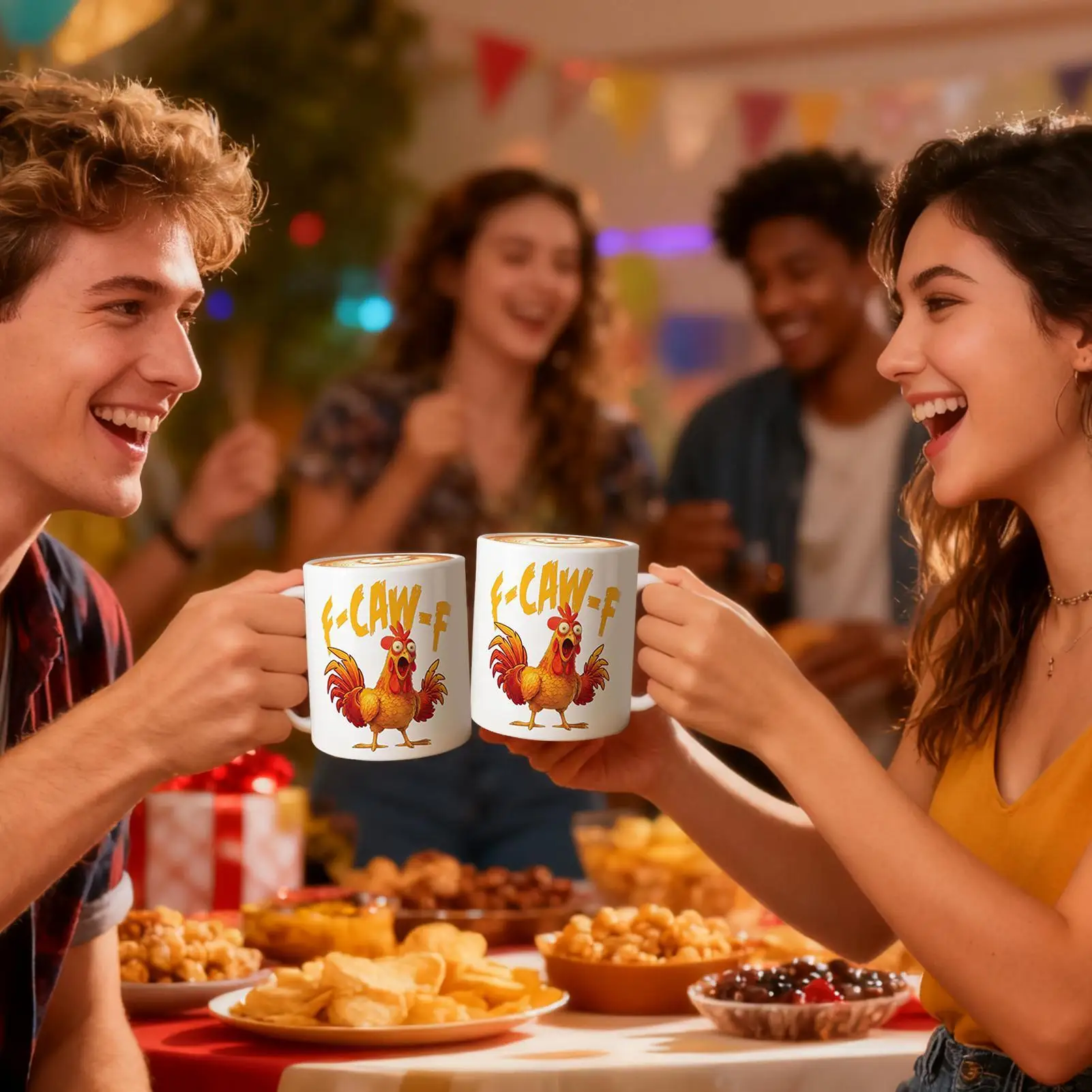 

Забавная куриная кружка, 12 унций, керамическая кофейная чашка с петухом, кружка для горячего какао, посуда для чая, горячее какао, молочный сок, холодные напитки, коллеки