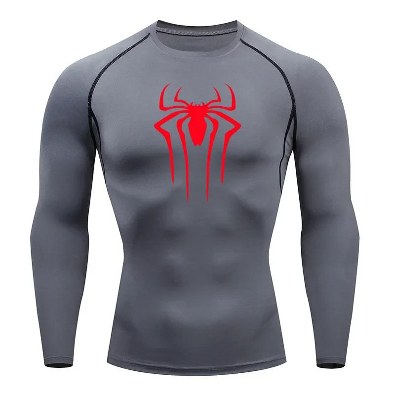 Sonnenschutz Sport zweite Haut laufen T-Shirt Männer Fitness Rash garda mma lange Ärmel Kompression shemd Trainings kleidung