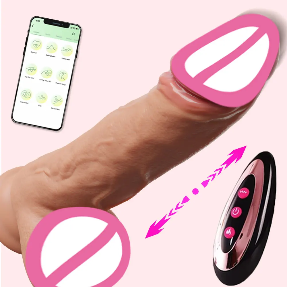 Ibrator for Women Sexy Toy Heating Dildo Penis Vibrators Female Masturbators Big Penis Telescopic Sex Toys for Women