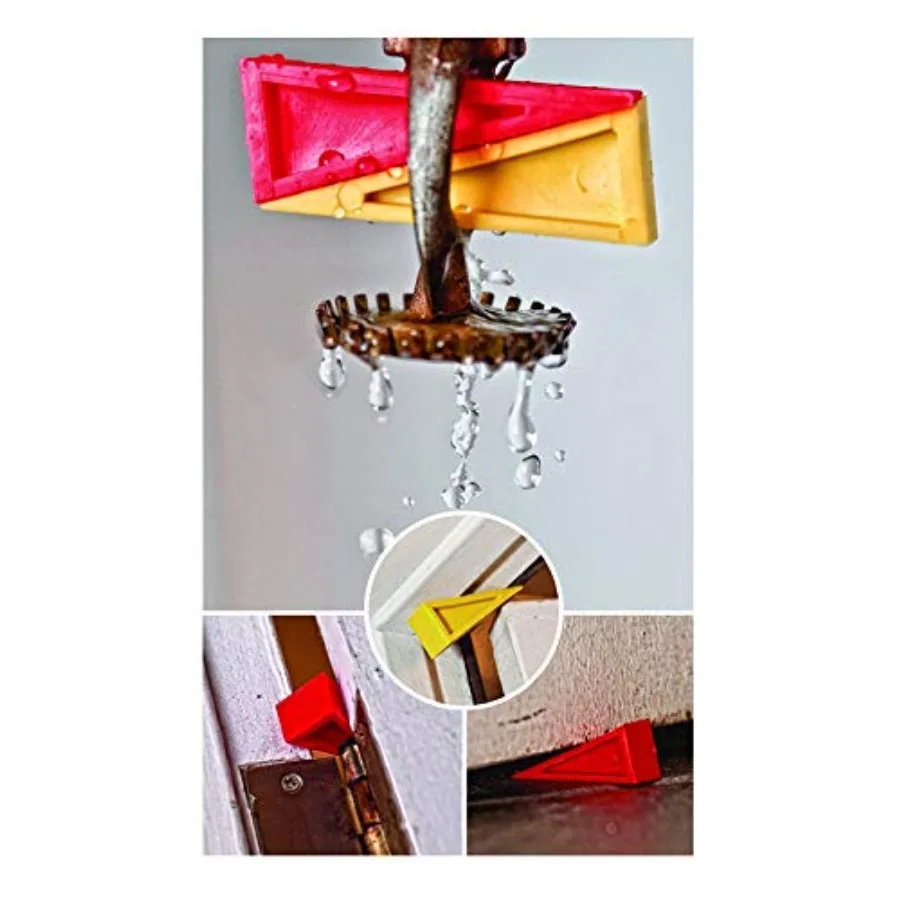 Rolha de porta de bombeiro - Sprinkler combo de segurança pára pacote combinado de cunha - cunhas abridor de batente de porta com compatibilidade multisuperfície