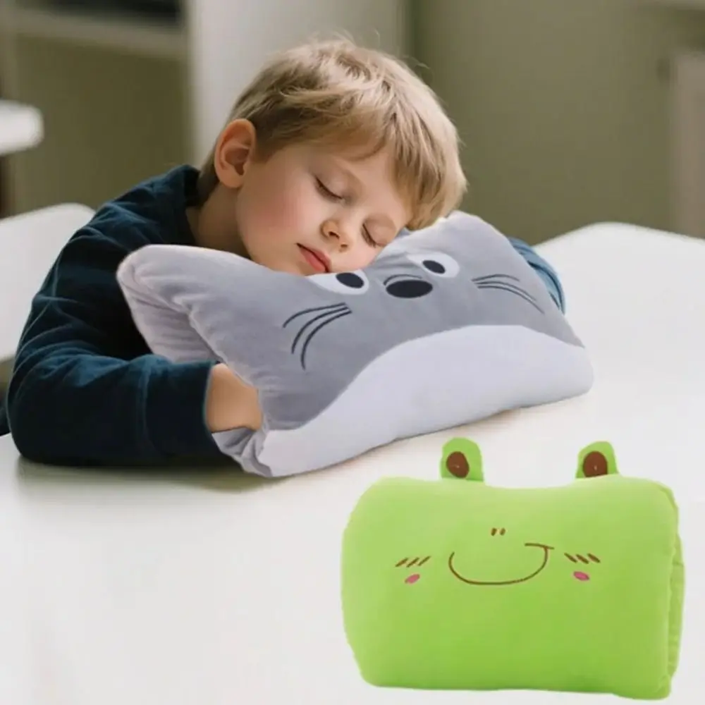 Lindos almohadas para niños PP algodón calentadores de manos de animales guantes juguete de dibujos animados almohadas para siesta cojines adultos
