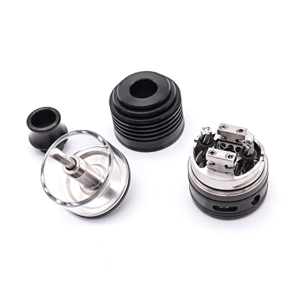 Taifun-GX COMPANY TA Vophoon Atomizer, GX RTA, DL, MTL, 316 SS, 23mm, 4ml, Réglage du débit d'air, Remplissage latéral, Simple, Double bobine, Reflowable, Précieux