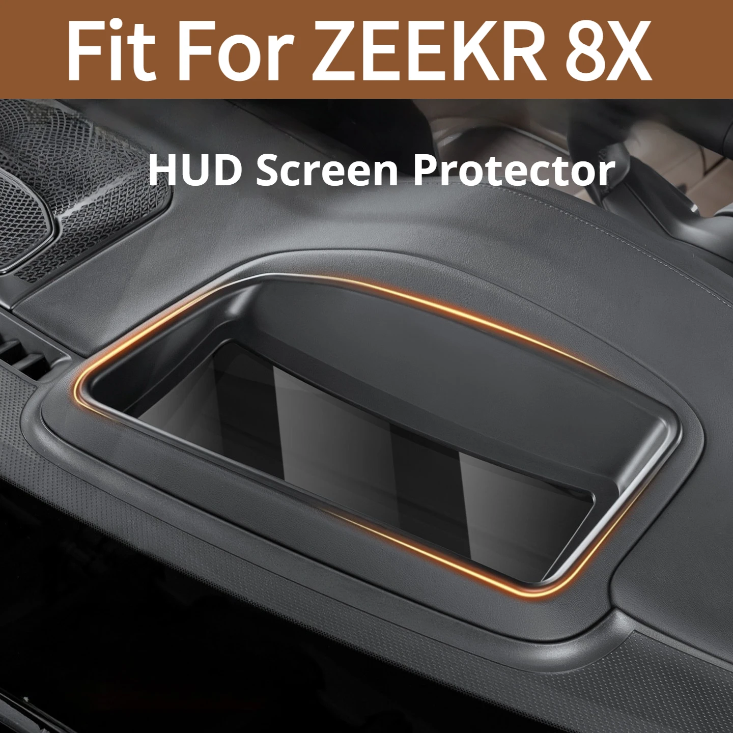 Fit For ZEEKR 8X Head‑Up Display Protective Cover Dashboard HUD Dust‑Proof Guard Interior Decor Car Modification