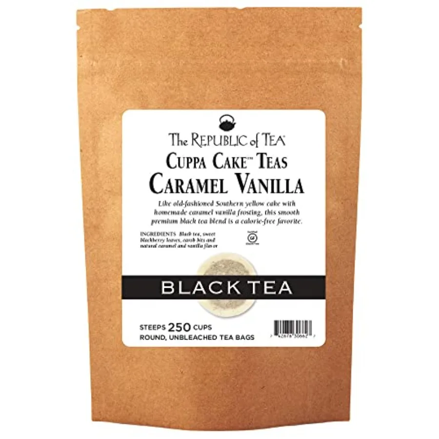 

Caramel Vanilla Cuppa Cake, 250 Tea Bags, Blended Fine Black Tea, Gluten-Free