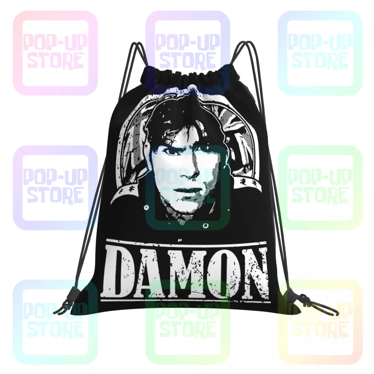 

Blur Damon Albarn Tribute Britpop Band Drawstring Bags Gym Bag Fashion Backpack Sports Bag Outdoor Running