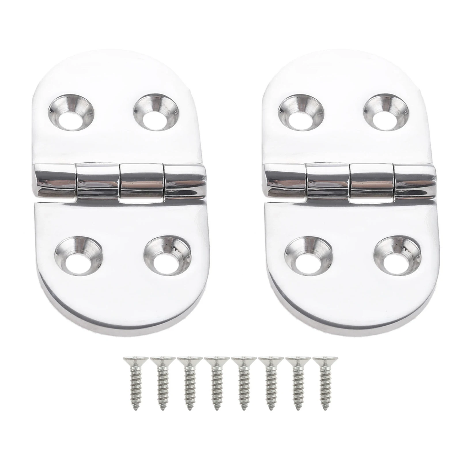 2Pcs Boat Accessories Marine Hinges Hardware 316 Stainless Steel Butterfly Hinges 3