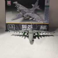 1/72 Scale Aircraft SU-25 Airplane ABS Plastic Material Fighter Souvenir Building Block Airplane Collection Assembly House Decor