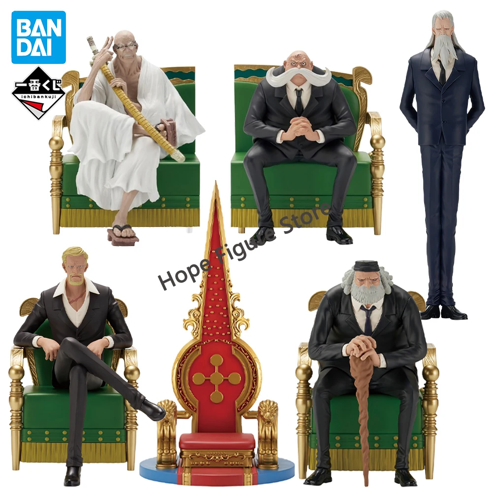 

In Stock Original BANDAI Ichiban Kuji One Piece The Throne of Power Five Elders Figure Anime Model One Piece Figure Genuine Toy