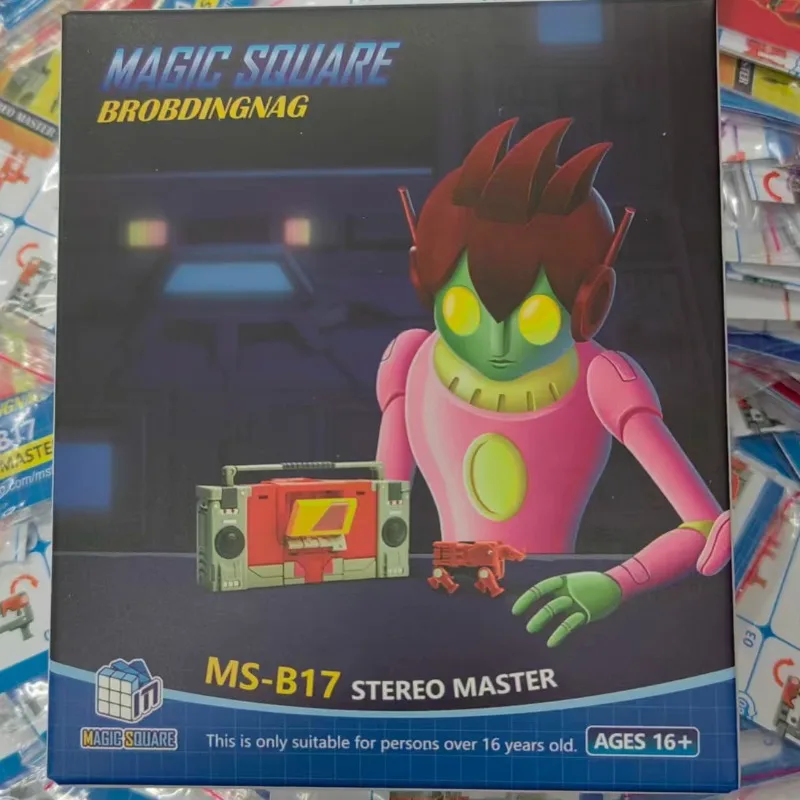 MAGIC SQUARE STEREO MASTER MS-B17 Transfiguration Radio jouet garçon cadeau modèle ruban fait à la main rhinocéros petite échelle