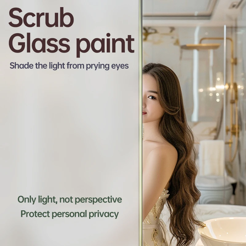 ドアや窓の覗き見防止半透明塗料、浴室用ローラーブラシ、ガラスフロスト塗料、歩行防止特殊塗料