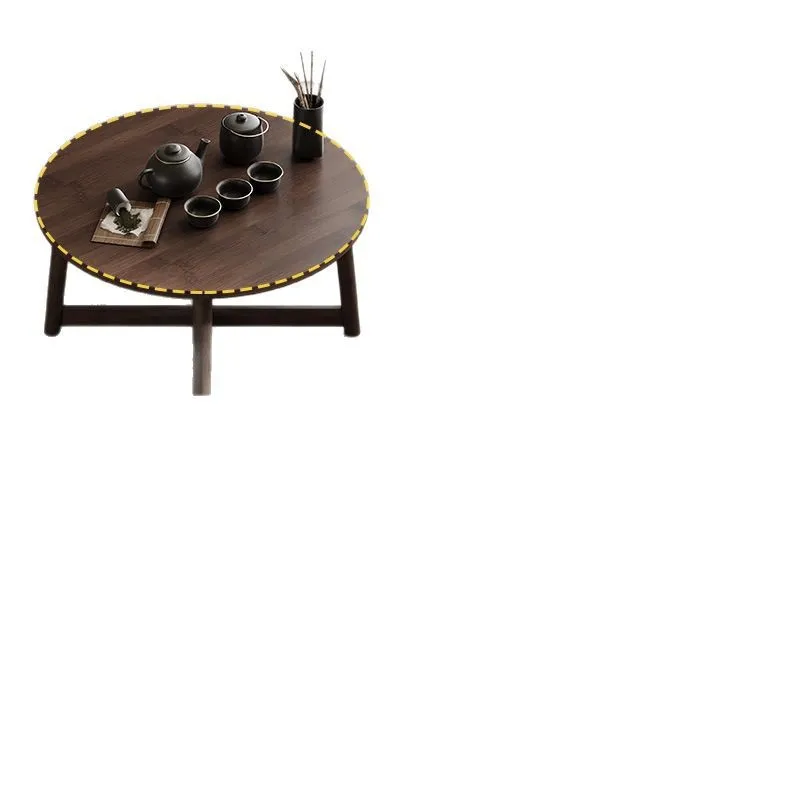 

New Chinese-style small round table, a few household bay window small tables, solid wood tatami small coffee table