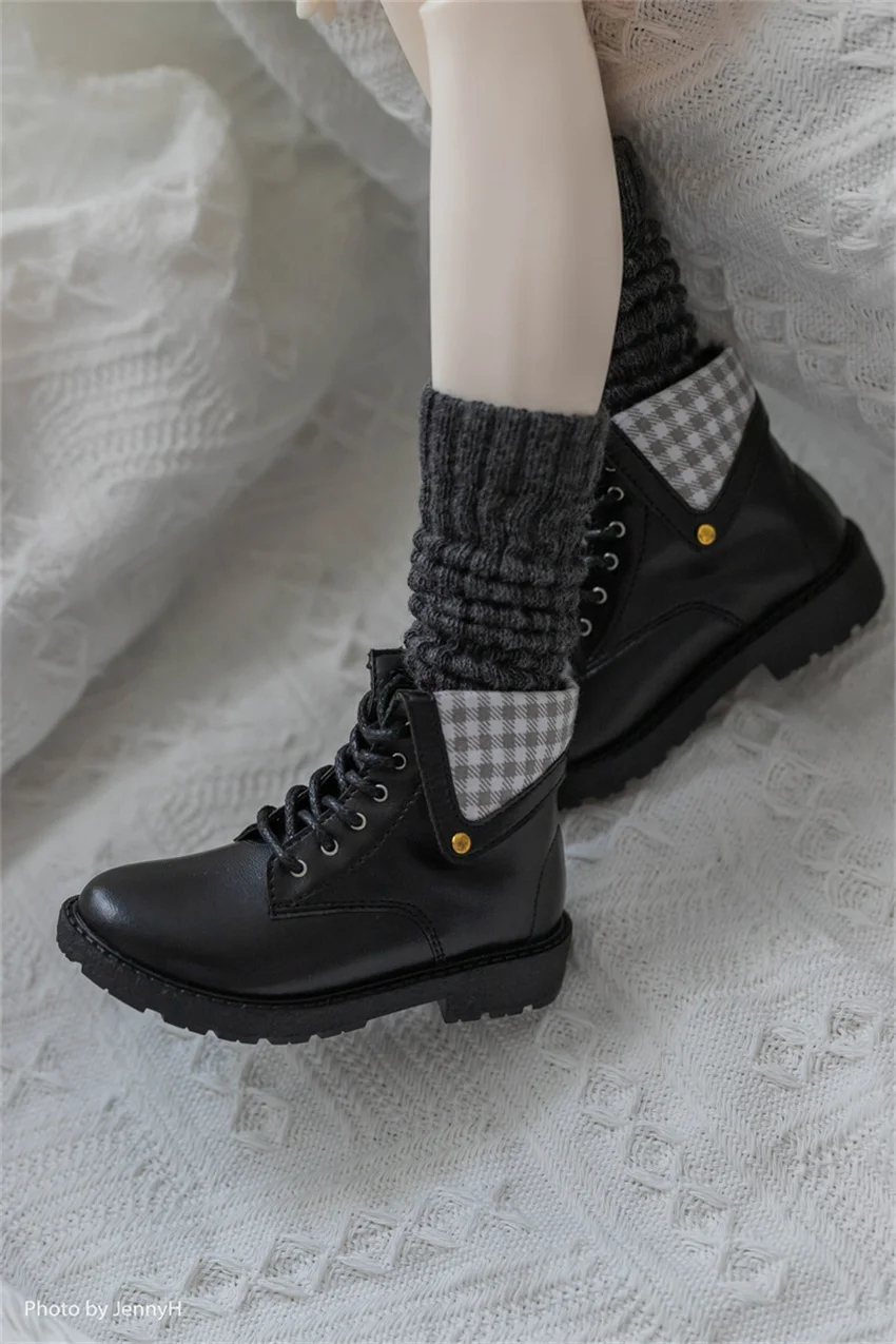 BJD Shoes 1/3& 1/4 &Uncle &ID75 round head Oxford bottom ankle boots BJD Doll accessories