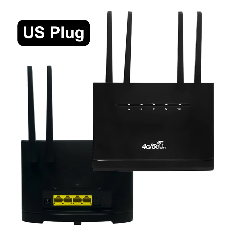 4G CPE Router 4G WIFI Router 300Mbps with SIM Card Slot Wireless Modem RJ45 WAN LAN WIFI Router Modem Support 32 Users for Home