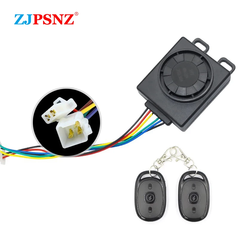 Electric Vehicle Bike Anti-theft Device Tricycle E-bike Alarm System With 2 Switches Electric Bicycle Scooter Controller Alarm
