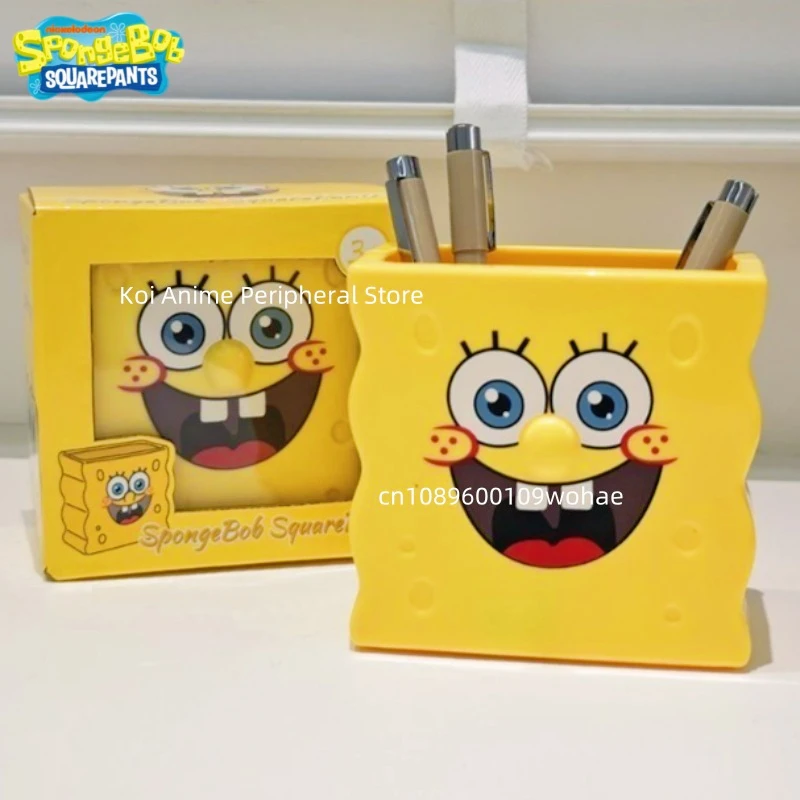 Губка Боб Квадратные Штаны коробка для хранения анимационное изображение мультфильма Kawaii держатель для ручек коробка для хранения настольные декоративные игрушки украшения подарки
