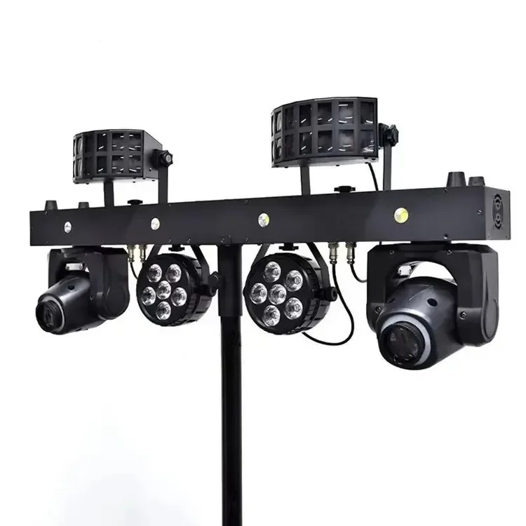 

Stage Lights Stand System DMX Bar Spot Lighting RGBWA 5in1 Club Moving Head Par Effect Strobe Disco Laser Light LED