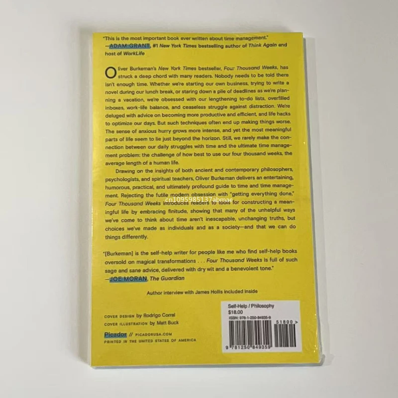 Four Thousand Weeks: Time Management for Mortals English Books