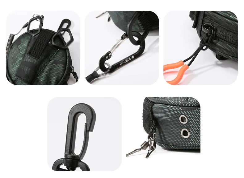 Taktische Molle Tasche Angelschnur Hängen Tasche mit Köder Zangen Halter Mini Brieftasche Karte Schlüssel Pack Camping Wanderung Jagd Geldbörse – Detail 10