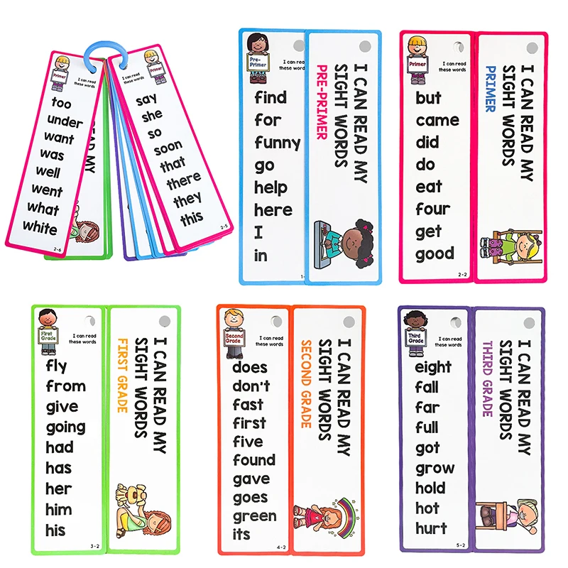 220 Sight Words Flashcards, High Frequency 220 Words, Beginning Reading, Kindergarten To 1st Grade, ESL Teaching Materials