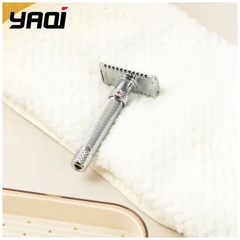 YAQI Adjustable THE FINAL CUT OC Chrome Color Wet Shave Tools Men Shaving Products Beard Shaver Safety Razor Mens Gift