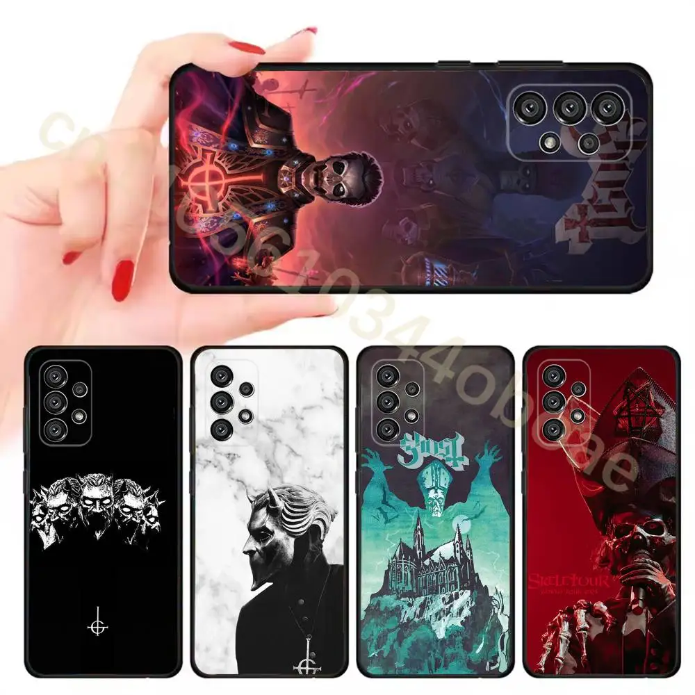 Ghost Heavy Metal Band Phone Case For Samsung Galaxy A13,21s,22,31,32,52,53,71,80,A91 Soft Black Cover
