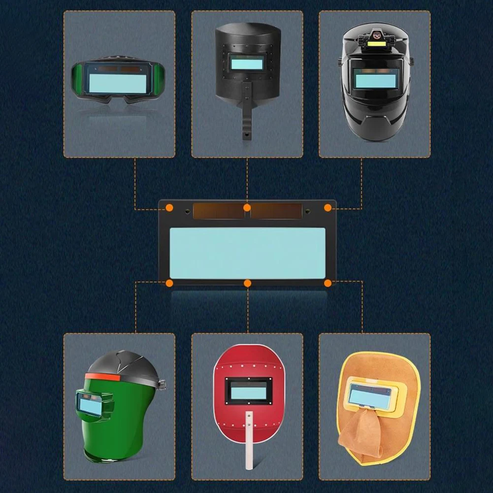 1Pcs 3-Levels Adjustable Darkening Welding Lenses Solar LCD Glasses Welder Protective Welding Helmet Screens Mask Welder Parts
