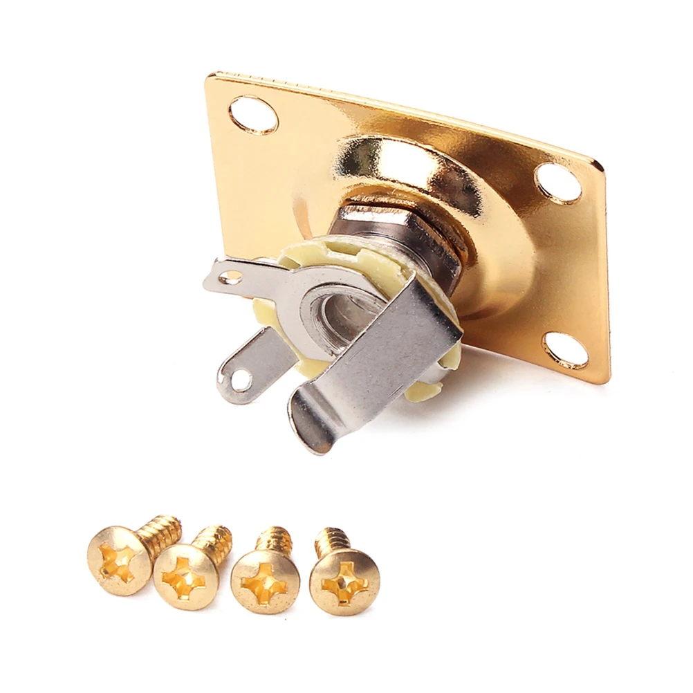 

Golden Socket Guitar Jack Finish Endpin Electric Pickup Output Input Installation