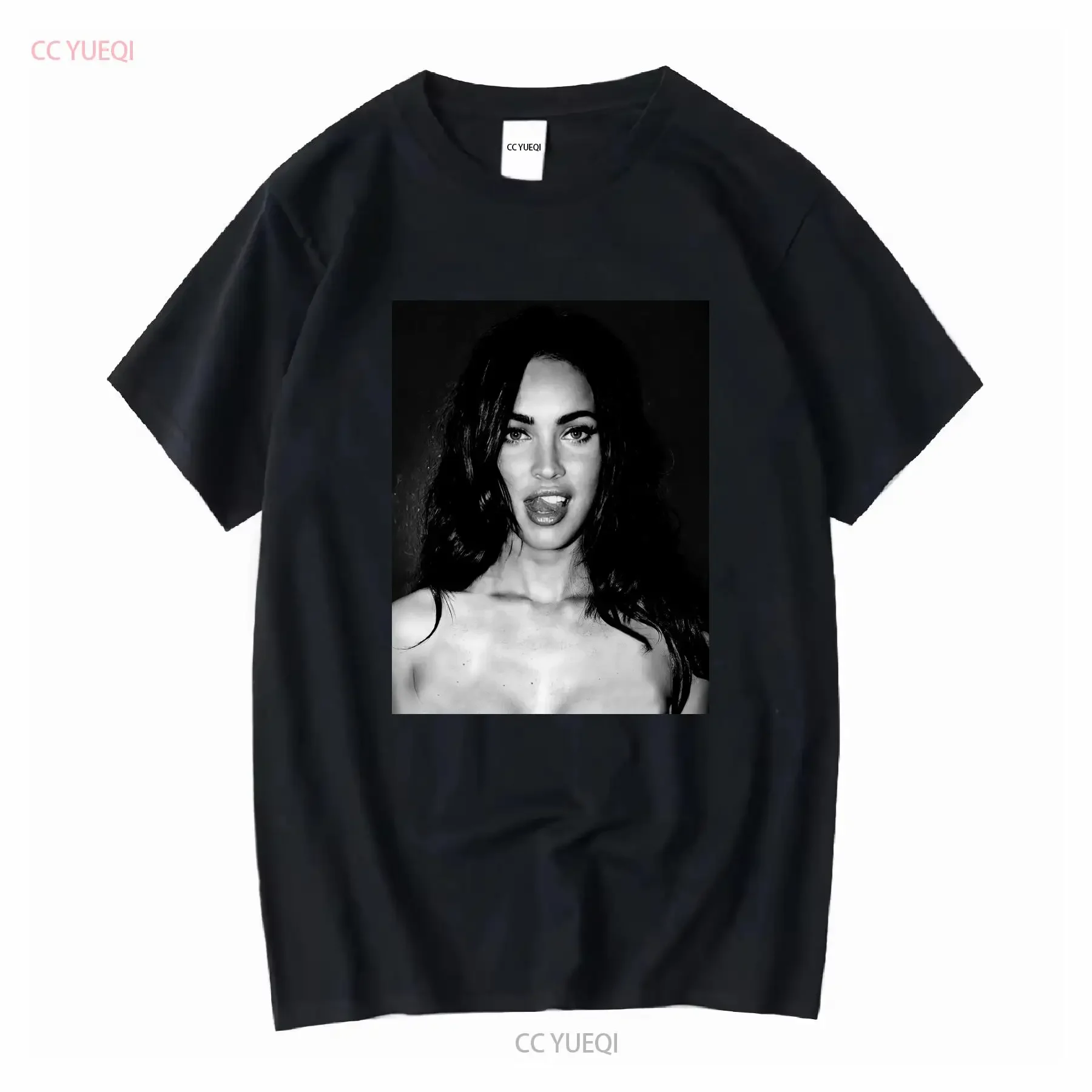 ميغان فوكس تي شيرت خمر 90s جنيفر s أحجام الجسم 4XL طويلة أو قصيرة الأكمام خمر غسلها عارضة لينة أعلى لارتداء اليومي #1