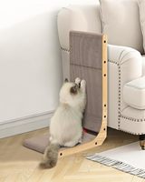 Cat Scratcher, 46cm 68cm L Shape Cat Scratch Pad Wall Mounted, Cat Scratching Cardboard with Ball Toy for Indoor Cats, Large Siz