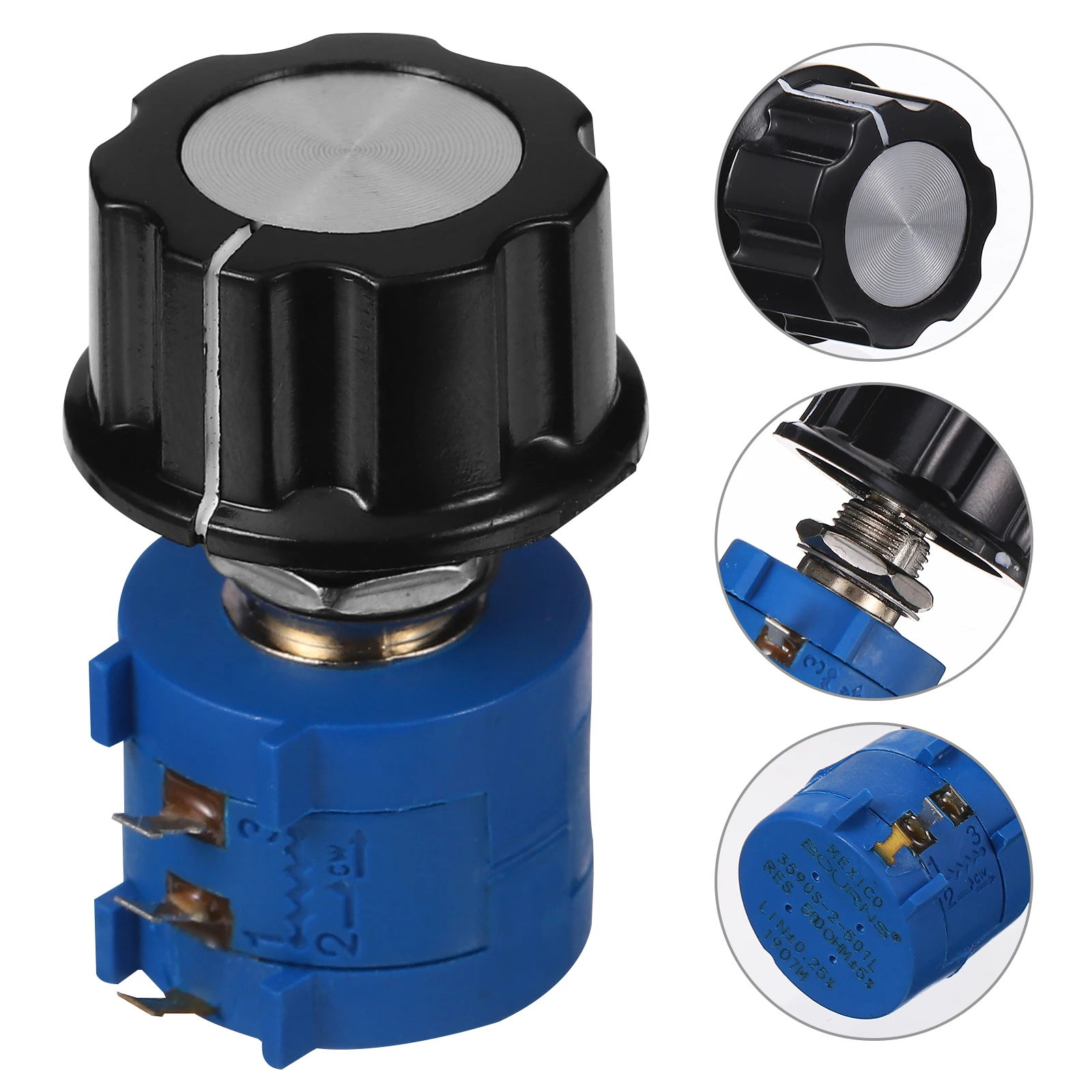 

Precision Potentiometer Knob Rotary Tool Adjustable Plastic Wound Motor Speeds Control