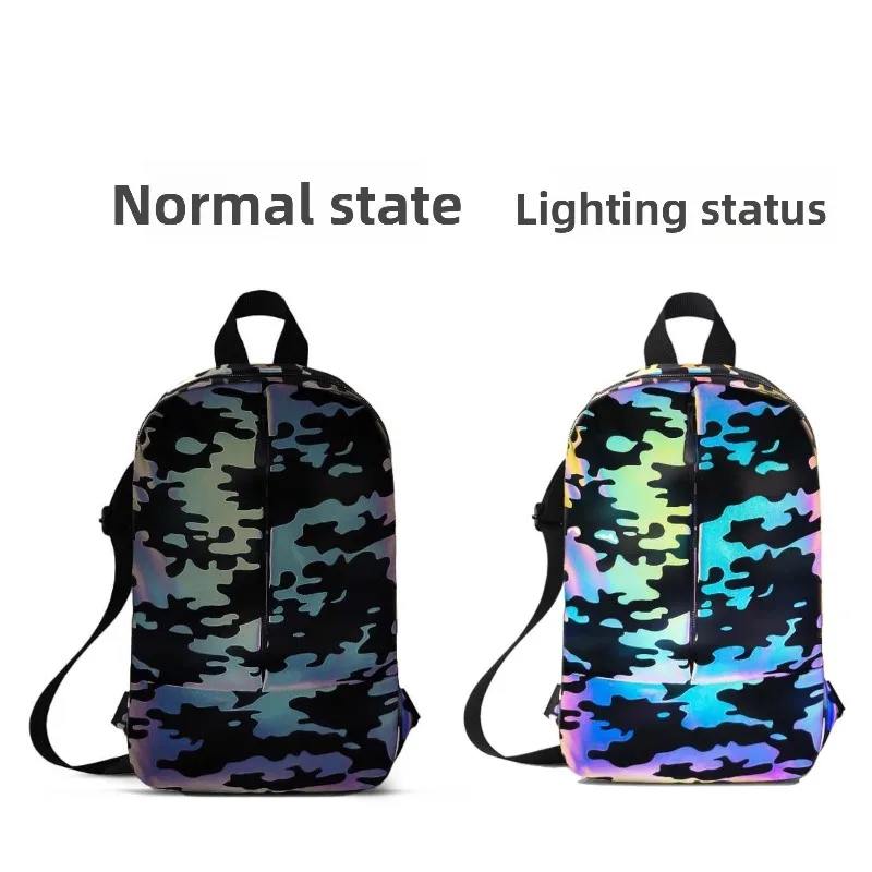 حقيبة كروس عاكسة متعددة الأغراض رياضية حبال ركوب الدراجات في الهواء الطلق ركاب الكتف الصدر الخصر على ظهره للجنسين عادية