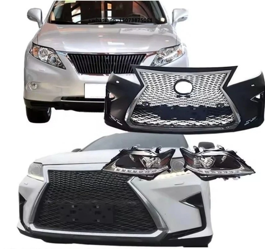 Upgraded 2016 F-Sport Front Bumper Kit with Grille for RX270 RX350 2009-2012 Modified Car Bumper