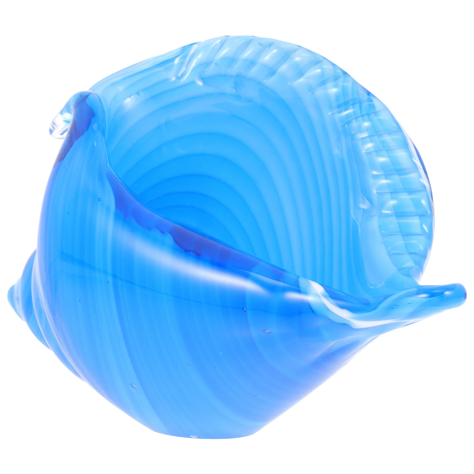 

Blue Sea Snail Decorative Glass Sculpture Creative Desktop Office Housewarming Ornament Creative Sea Snail Adornment