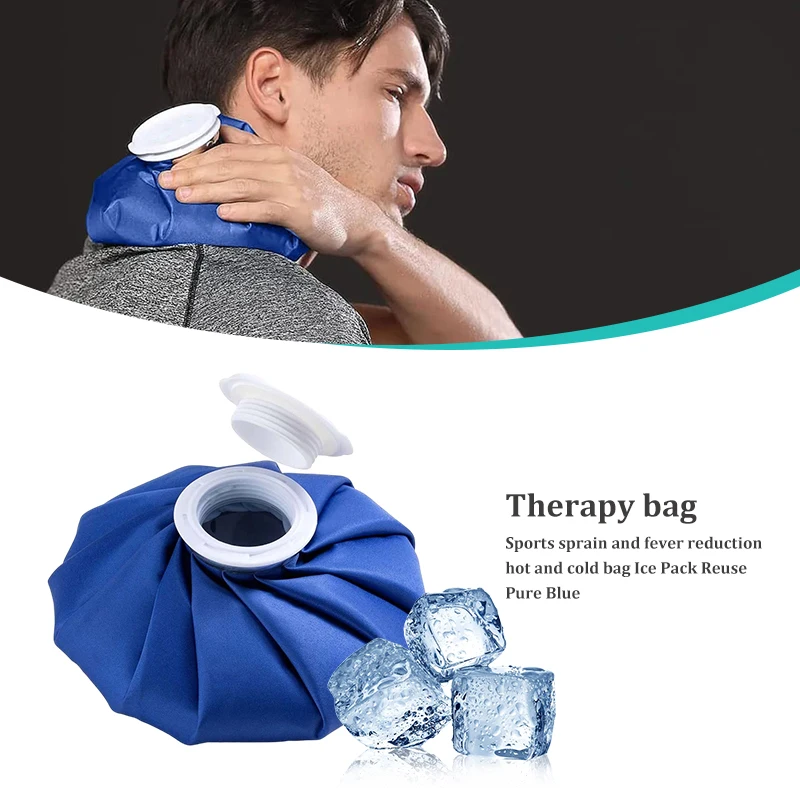 Ice Pack Physiotherapy Bag Sports Sprain Scald Cooling Fever Cooling Repeated Use Pure Blue Shoulder