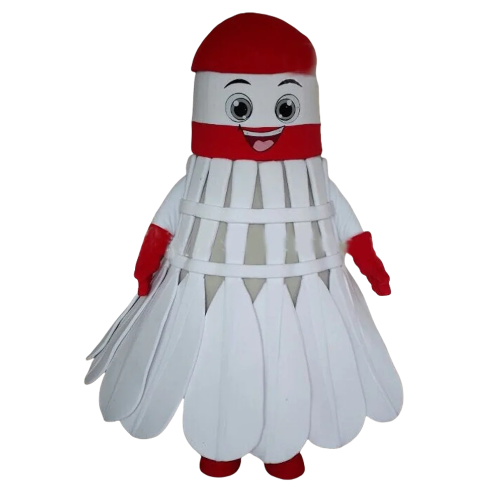 Costume della mascotte di badminton personalizzato in fabbrica Formato adulto volano Badminton Personaggio dei cartoni animati Costumi mascotte Vestito operato SW1460