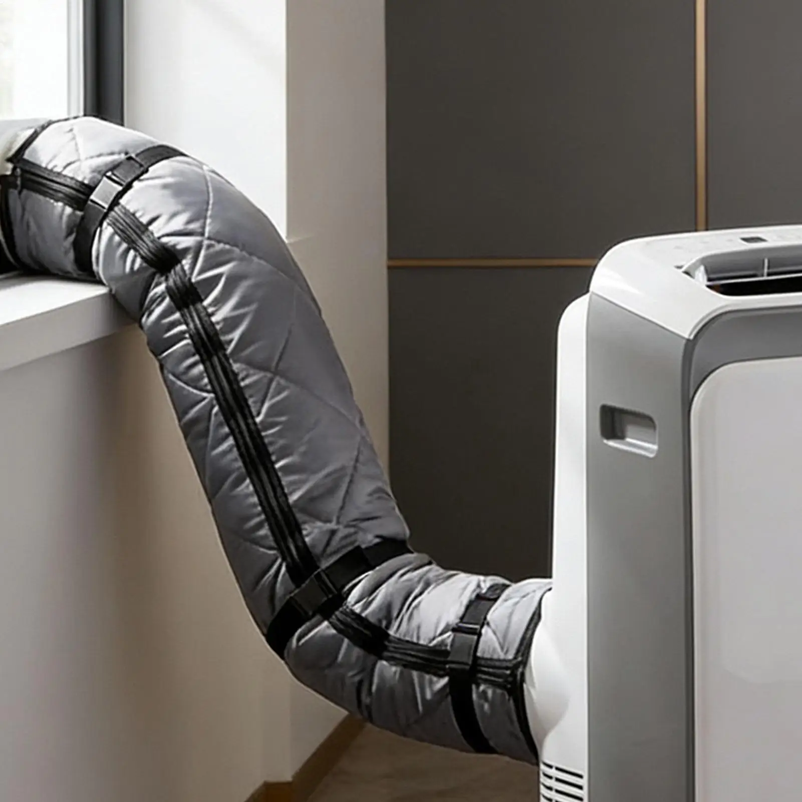 AC Hose Cover Adjustable Heat Insulated Protector AC Sleeve For 5 & 5.9-inch Diameter Window Outdoor Outside RV Door Garage