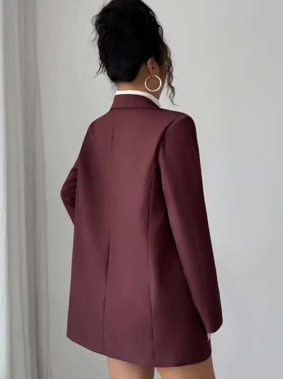 

Осенне-зимний элегантный стильный элитный пиджак с длинными рукавами, женская одежда, темпераментные женские пиджаки, пальто