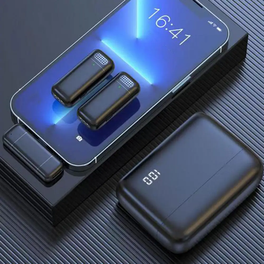 Ansteck mikrofon Funk mikrofon Wiederauf lad bares Laval ier mikrofon mit drahtloser Verbindung mit geringer Latenz für Plug-and-Play