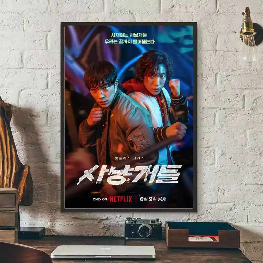 ملصق الفيلم Bloodhounds لزجة جدار الفن الطباعة مقاوم للماء غرفة المعيشة المنزلي غرفة بار ديكور جمالي