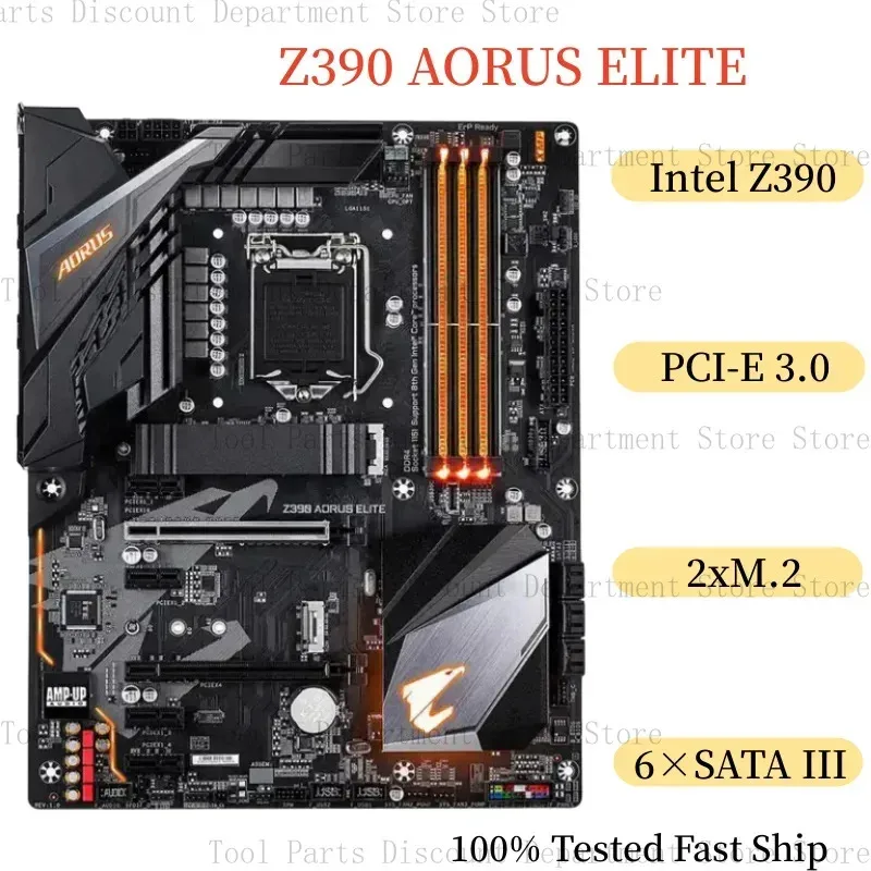 В наличии материнская плата Gigabyte Z390 AORUS 64 ГБ LGA 1151 DDR4 ATX материнская плата% протестирована быстрая доставка