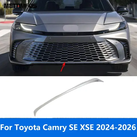 토요타 캠리 SE XSE 2024 2025 2026 크롬 프론트 범퍼 립 트림 바디 키트 스포일러 스플리터 디퓨저 프로텍터 자동차 액세서리